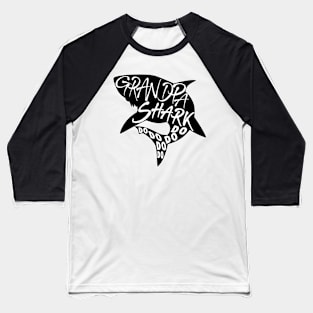 Grandpa Shark (Baby Shark) - Minimal Lyrics Shirt Baseball T-Shirt